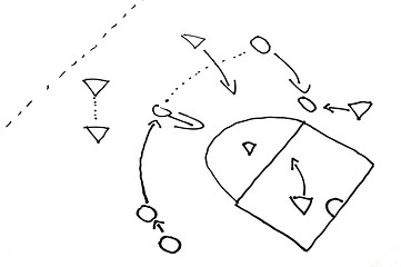 Image showing stragegy plan of ball game