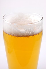 Image showing glass of beer isolated on white background