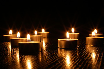 Image showing romantic candle light