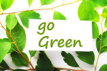 Image showing go green