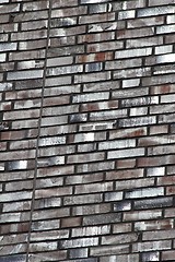 Image showing grey brick wall texture