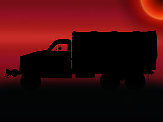 Image showing WW2 Sunset StudebakerTruck