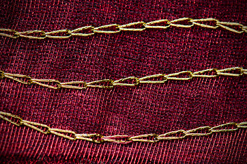 Image showing Red cloth texture