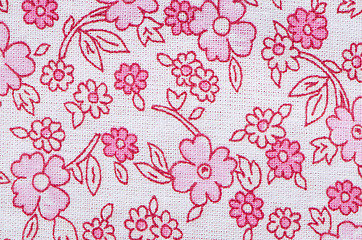 Image showing Pink textile pattern