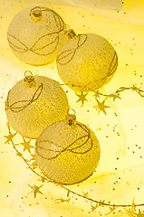 Image showing Christmas ball baubles