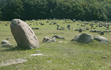 Image showing Stone viking graves