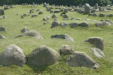 Image showing Stone viking graves