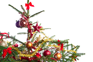 Image showing decorated christmas tree