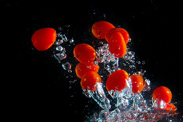 Image showing tomatoe splash