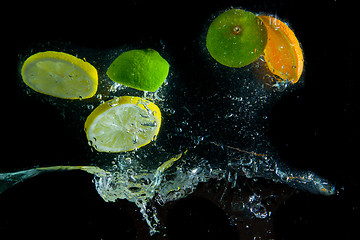 Image showing fruit splash