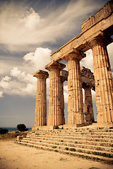 Image showing Greek temple in Selinunte