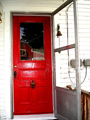 Image showing red door