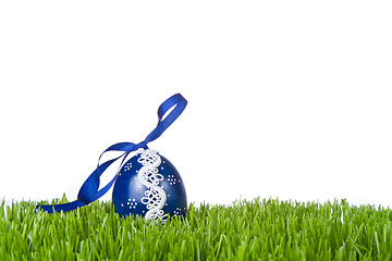 Image showing easter egg in grass