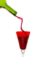 Image showing pouring red wine 