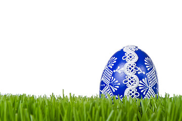 Image showing easter egg in grass