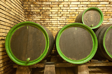 Image showing wine barrels