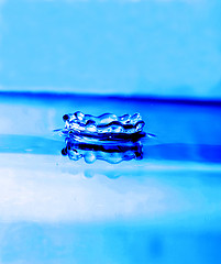 Image showing blue waterdrop