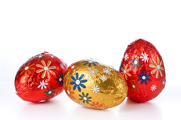 Image showing chocolate easter eggs