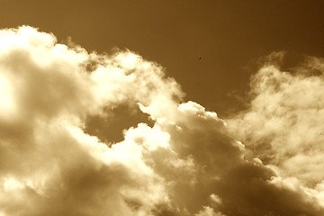 Image showing Above the clouds