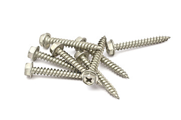 Image showing Heap of screws 