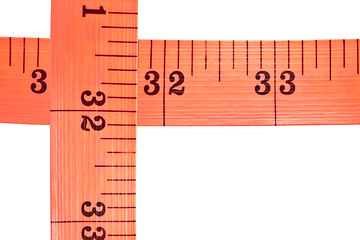 Image showing Red tape measure 