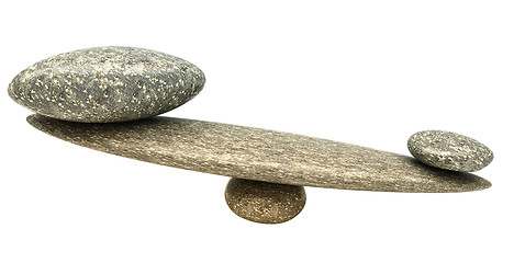 Image showing Influential thing: Pebble stability scales with stones