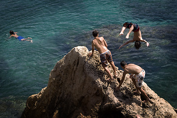 Image showing Ibiza - Jumping