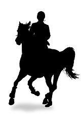 Image showing rider silhouette 