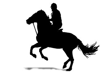 Image showing rider silhouette 