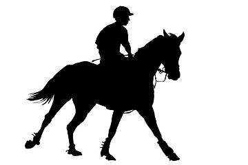 Image showing rider silhouette 