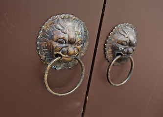 Image showing lion door lock