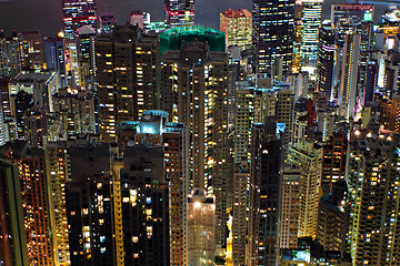 Image showing building at night