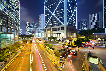 Image showing night traffic in the city