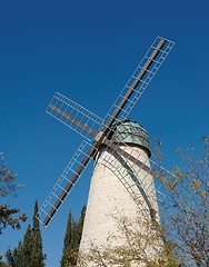 Image showing Monteriore Windmill in Jerusalem