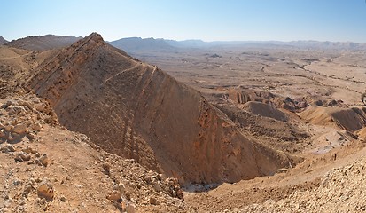 Image showing View of the desert canyon 
