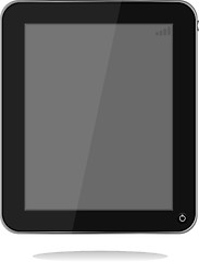 Image showing tablet pc with shadow. vector