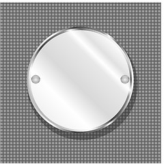 Image showing round metal plate texture. steel background