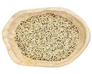 Image showing hemp seeds shelled