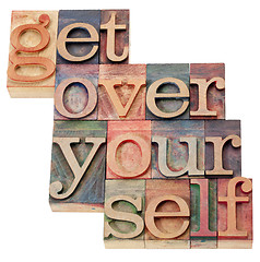 Image showing get over it advice