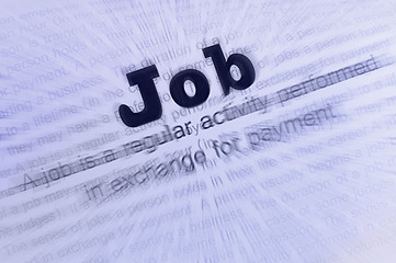 Image showing Job conception text