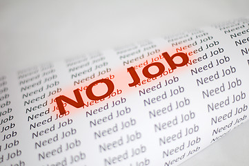 Image showing No Job conception