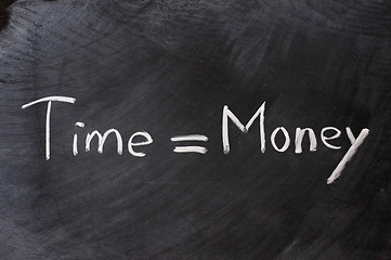 Image showing Time is money