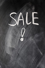 Image showing Sale written on blackboard