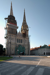 Image showing cathedral zagreb croatia