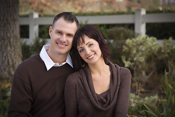 Image showing Attractive Couple Portrait in Park