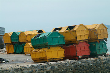 Image showing Garbage containers