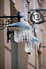 Image showing street lamps