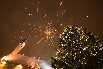 Image showing happy new year firework