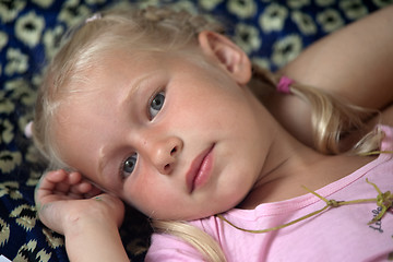 Image showing blonde little girl