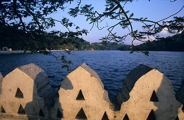 Image showing Lake of Kandy town